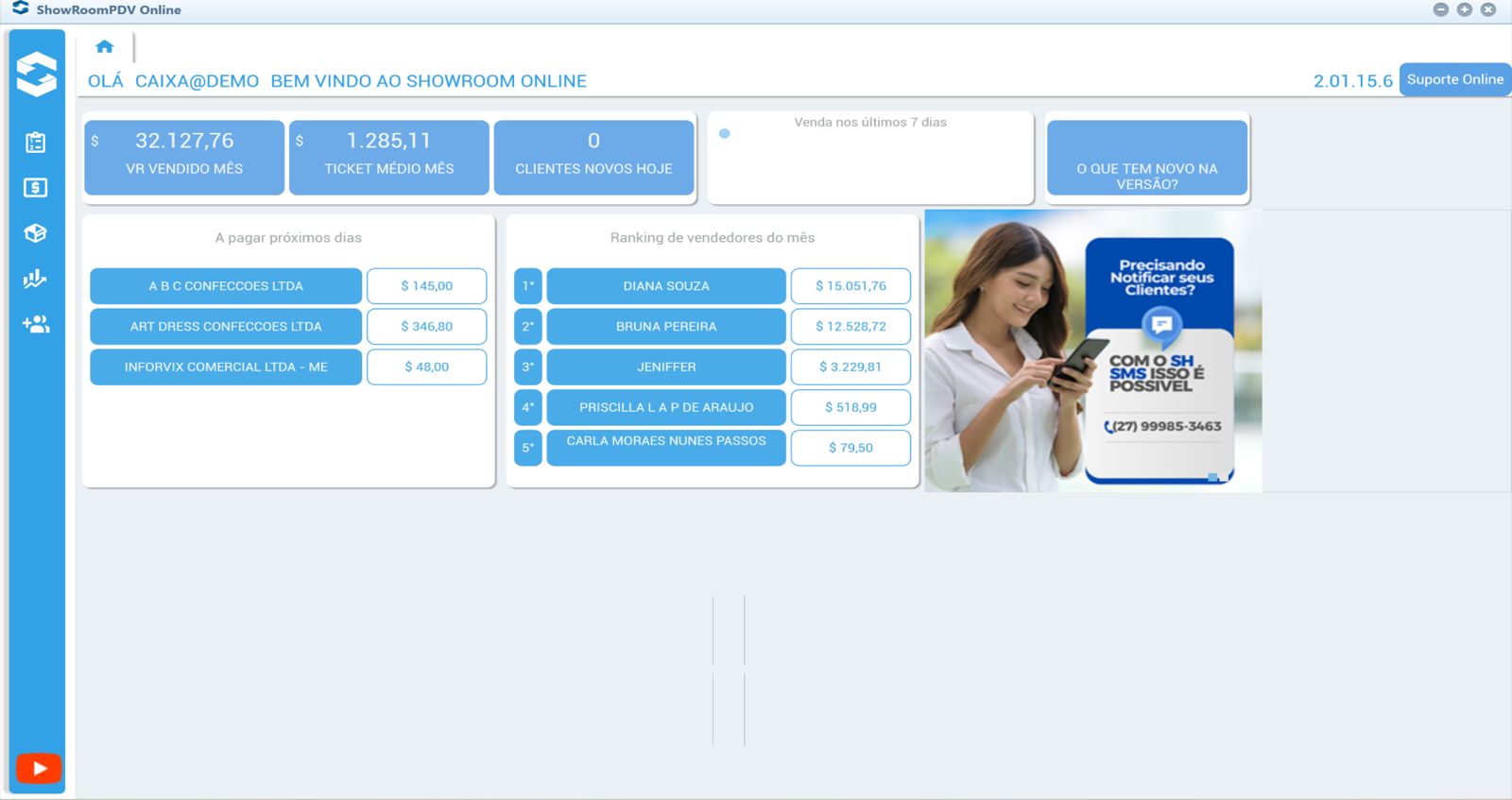 Imagem do Painel de Gestao